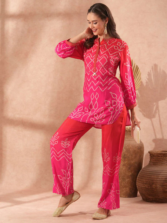 Bandhani Ombre Co-ord Set